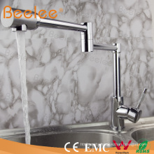 Copper Sink Chrome Folding Kitchen Faucet Flexible One Hole Single Handle Kitchen Water Mixer Tap